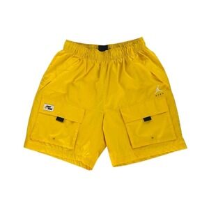 Nike Jordan Jumpman 7.5" Shorts Mens M Yellow Cargo Mesh Lined Gym CV1864-705
